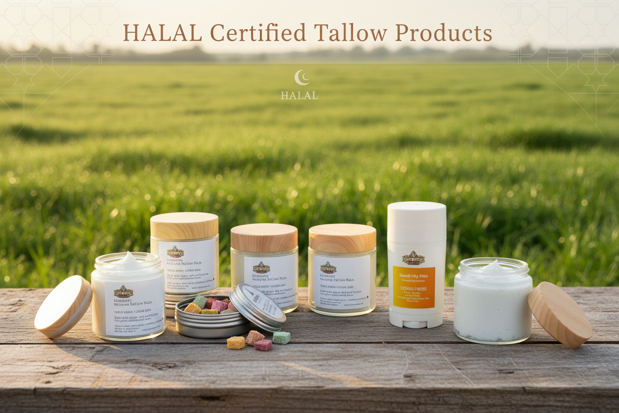 Assorted halal products