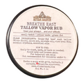 Round container of Riva Ranch Tallow Vapor Rub on a white background