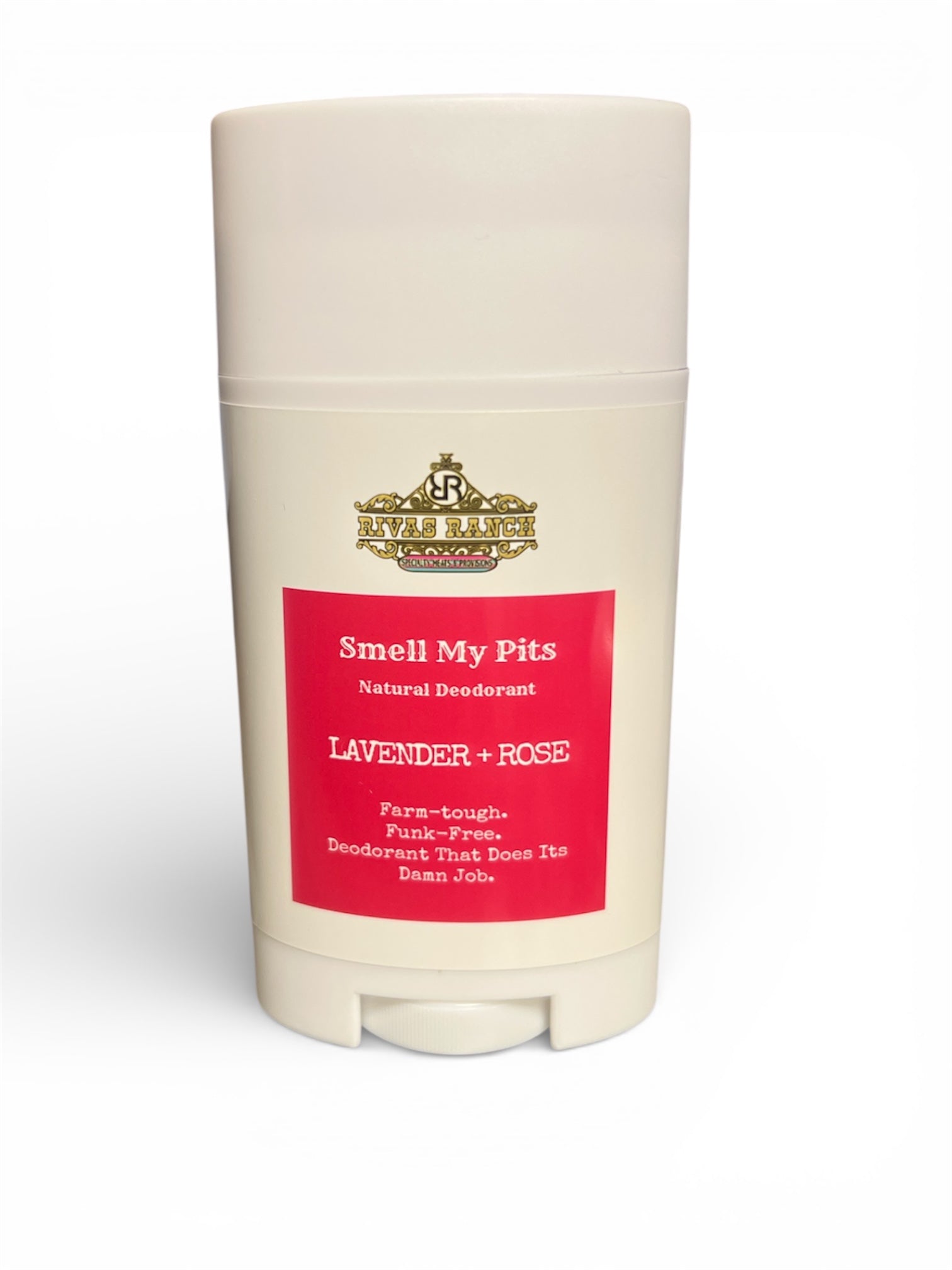 Lavender Rose natural tallow deodorant stick with floral scent