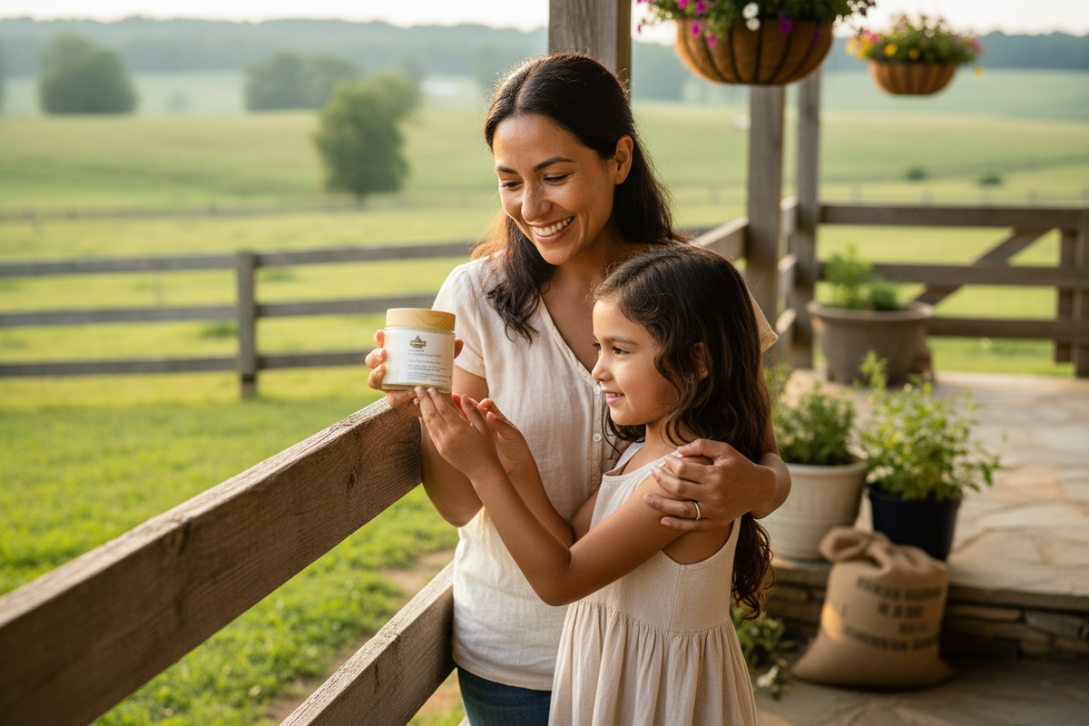 Bareface Facial Tallow Balm made on the Rivas Ranch family farm